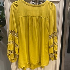 Final Markdown***LOFT Yellow/gold  Embellished Blouse